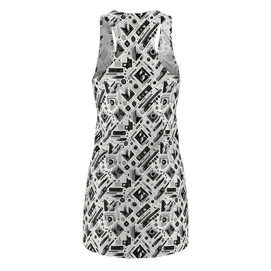 Tech Minimalism Minimalist Tech Women's Cut & Sew Racerback Dress - 8404 Design-72