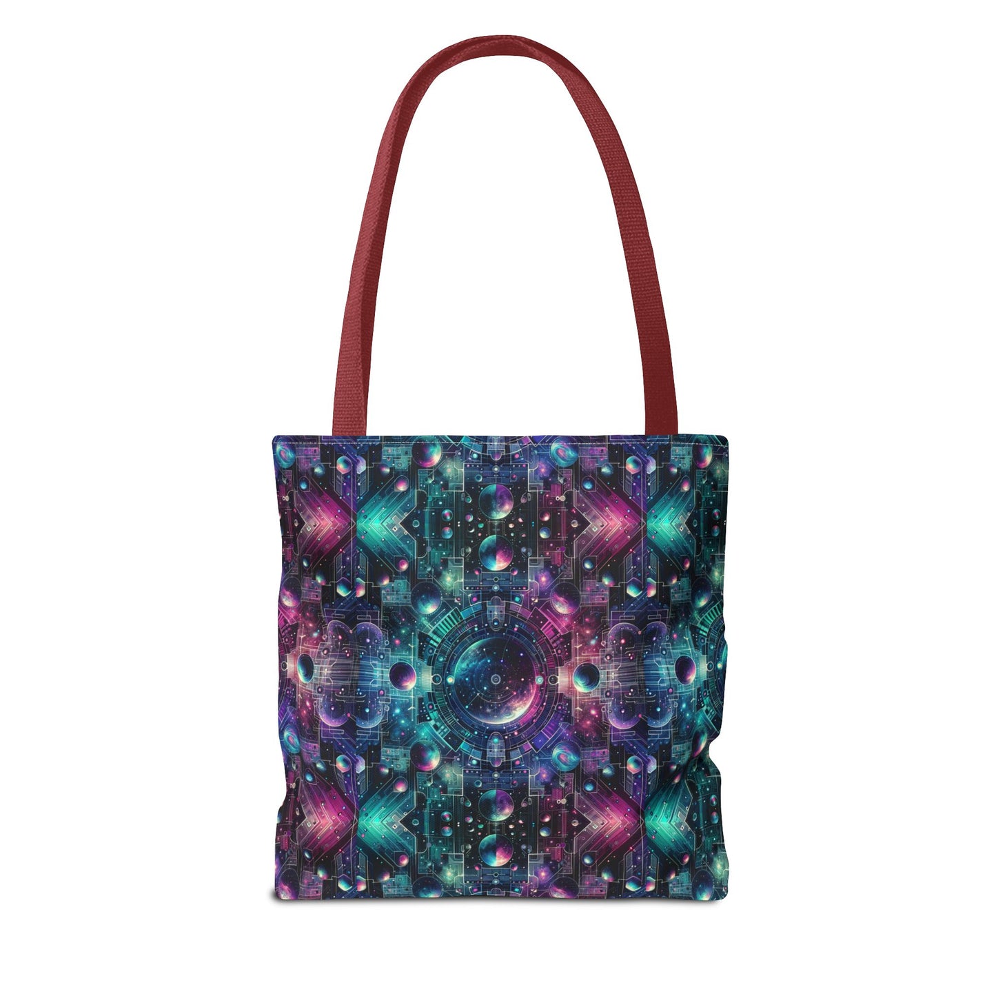 Galactic Hues Tech-Forward Cosmic Fusion Tote Bag - 8404 Design-59