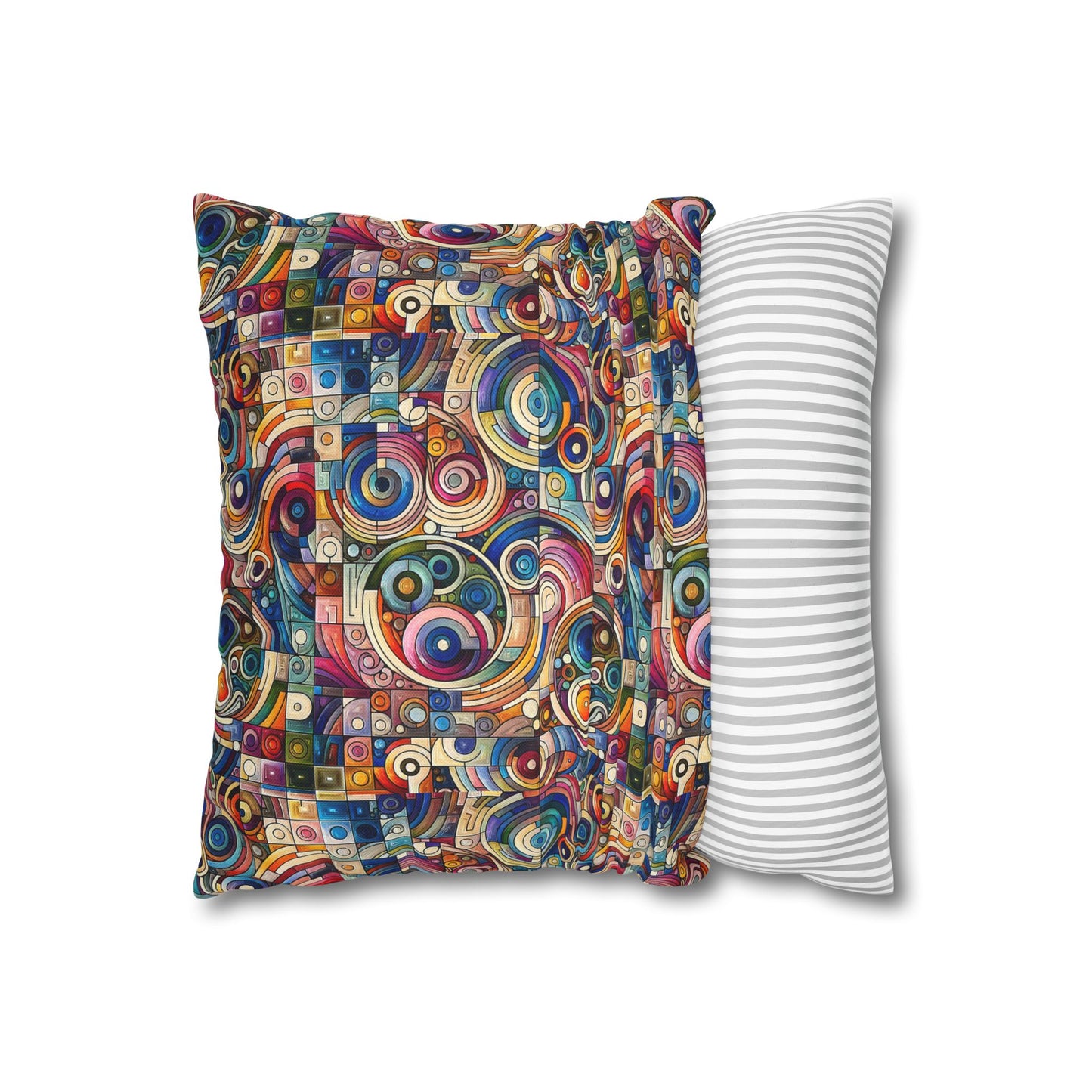 Digital Artistic Expression Artistic Streetwear Spun Polyester Square Pillowcase - 8404 Design-49