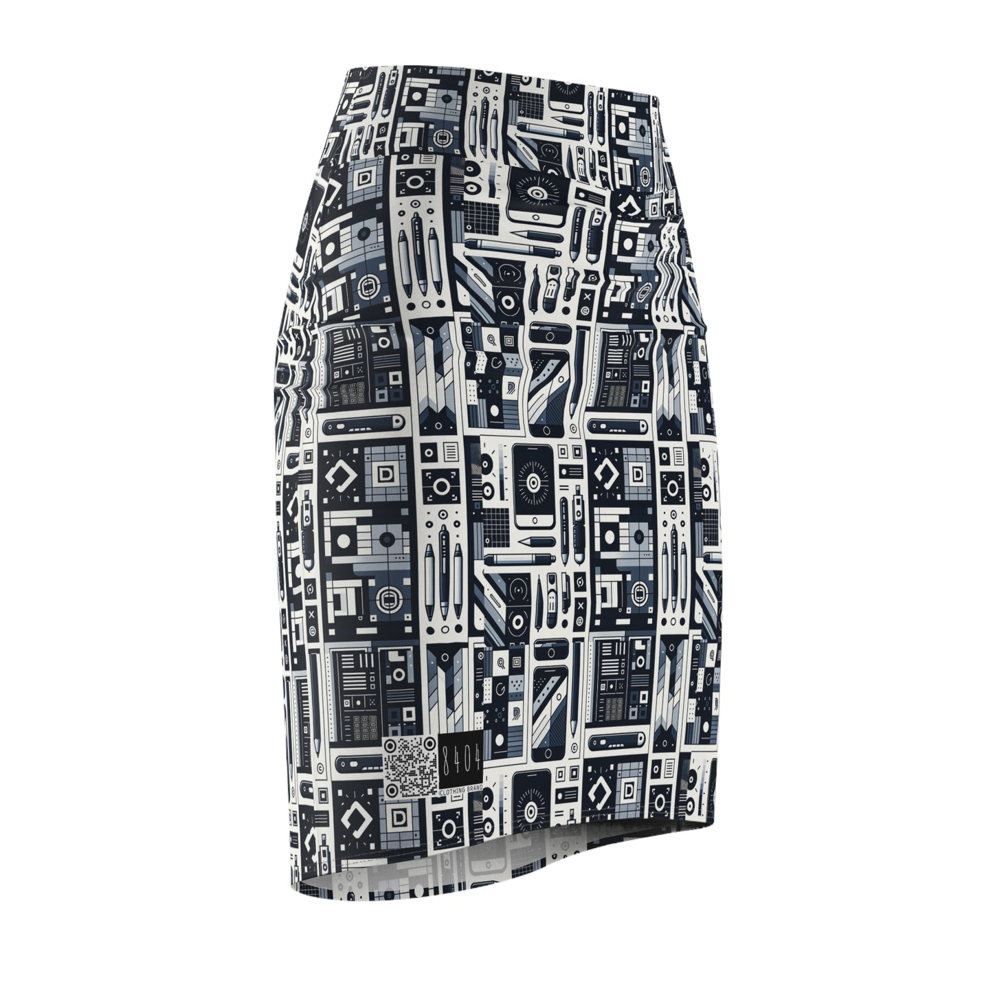 Minimalist Athleisure Minimalist Tech Women's Pencil Skirt - 8404 Design-60