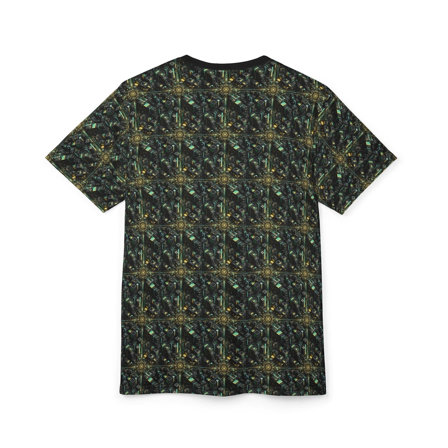 Tech Noir Graphics Tech-Inspired Streetwear Unisex Cut & Sew Tee - 8404 Design-66
