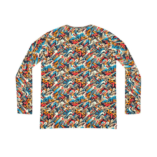 Neo-Traditional Street Art Modern Street Art Fusion Women's Long Sleeve V-Neck Shirt - 8404 Design-44
