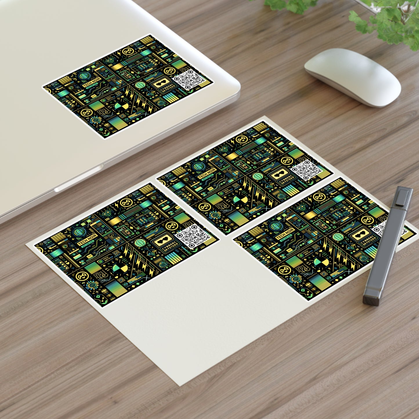 Digital Dystopia Tech Noir Sticker Sheets - 8404 Design-57