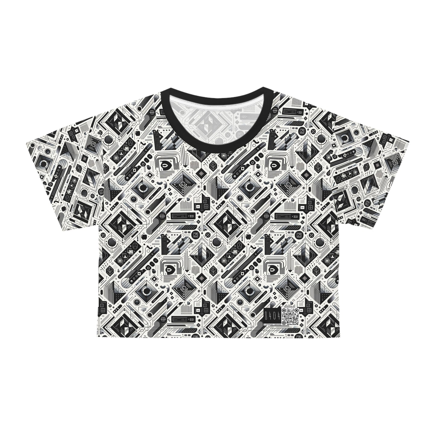 Tech Minimalism Minimalist Tech Crop Tee - 8404 Design-72