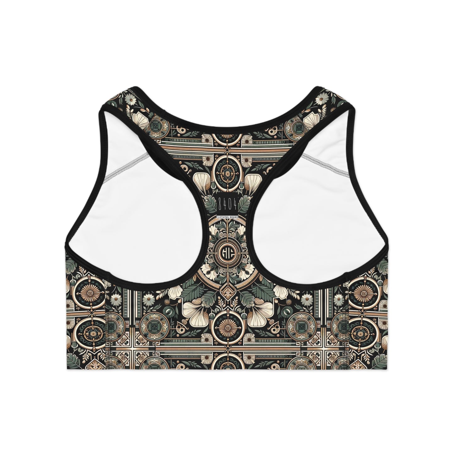 Cyber Garden Party Tech Garden Extravaganza Sports Bra - 8404 Design-66