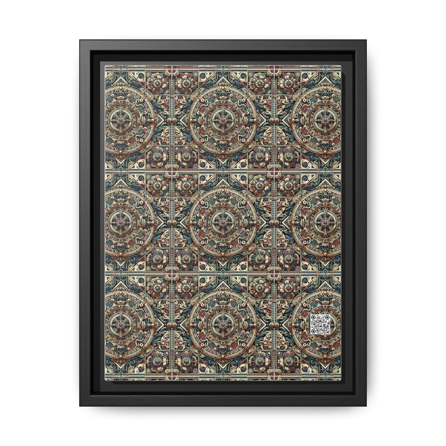 Urban Renaissance Historical Fusion With Street Edge Matte Canvas, Framed (multi-Color) - 8404 Design-57 A