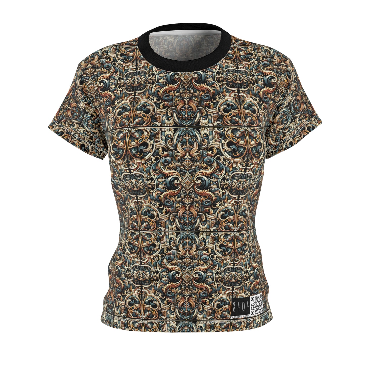Urban Renaissance Historical Fusion With Street Edge Women's Cut & Sew Tee - 8404 Design-59