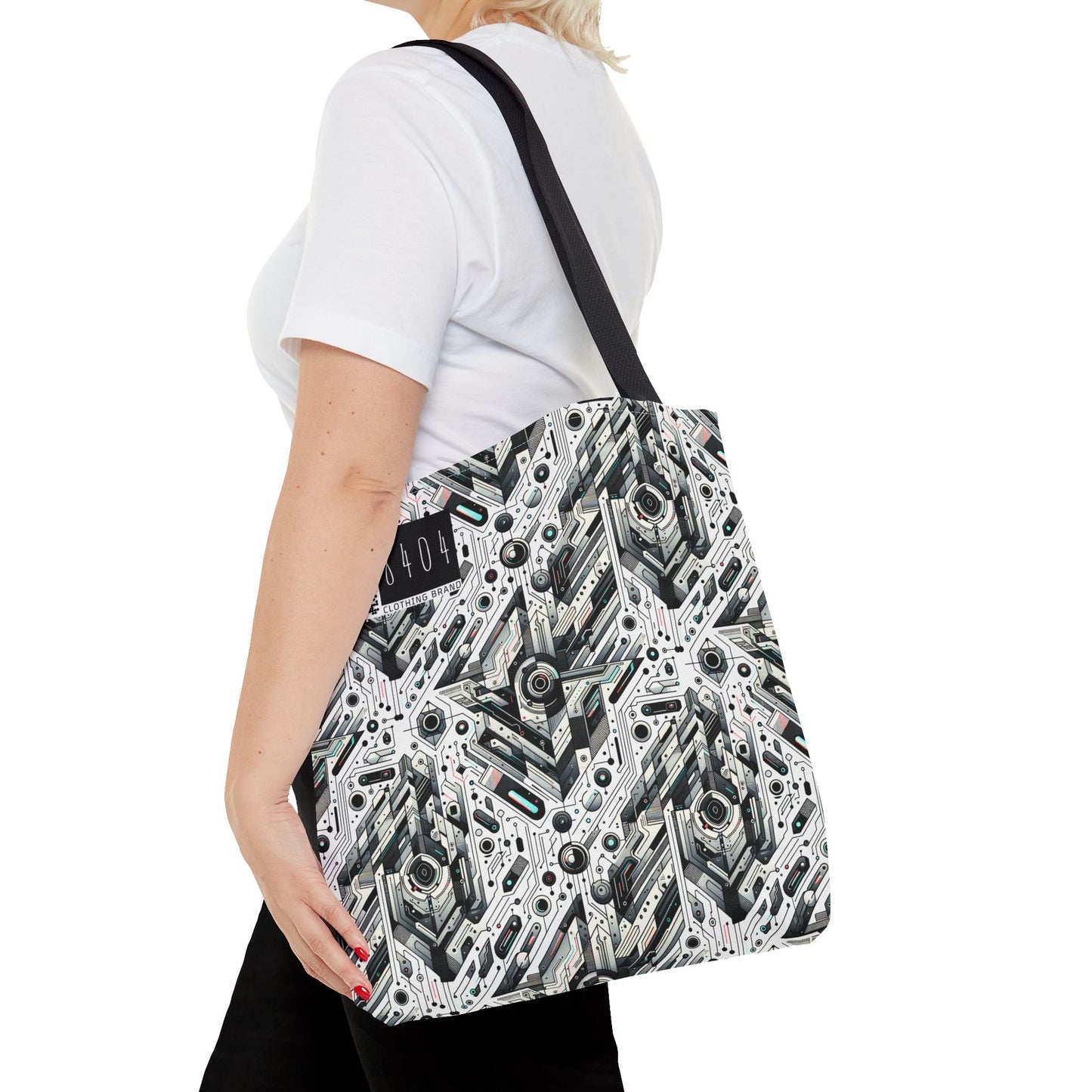 Tech-Infused Streetwear Tech-Forward Minimalism Tote Bag - 8404 Design-51