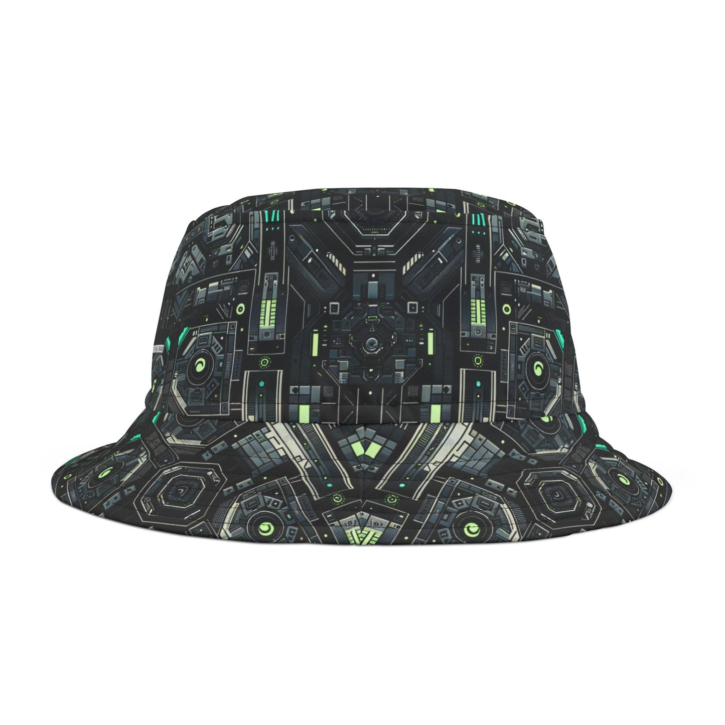 Tech Noir Tech-Forward Minimalism Bucket Hat - 8404 Design-52