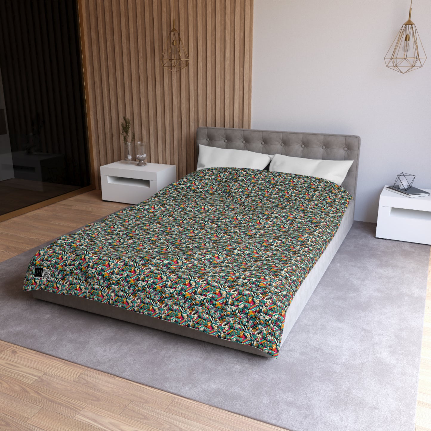 Graffiti Fusion Modern Street Art Fusion Microfiber Duvet Cover - 8404 Design-58