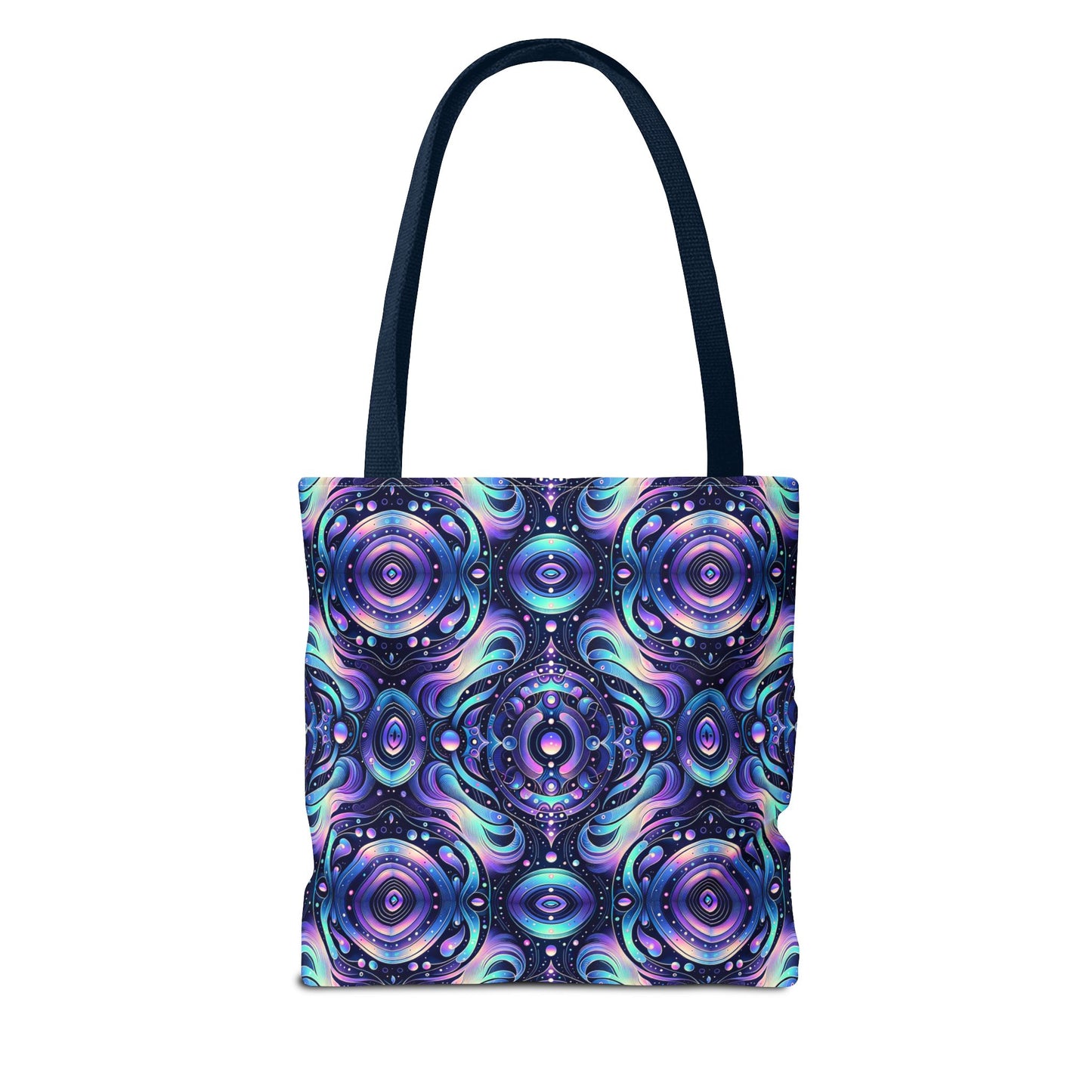 Iridescent Tech Fusion Tech-Forward Streetwear Tote Bag - 8404 Design-62