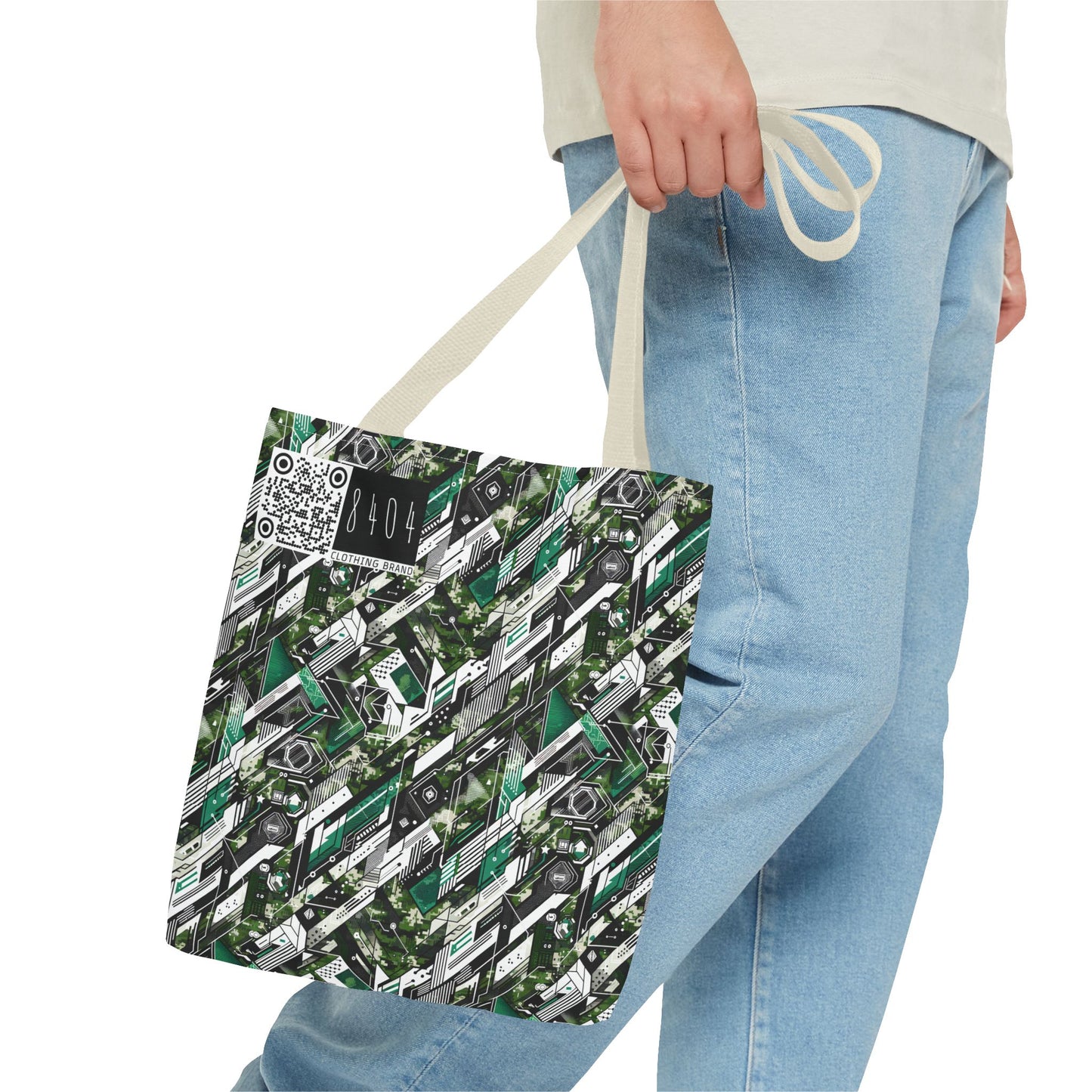 Tech Camo Fusion Tech-Forward Streetwear With a Futuristic Edge Tote Bag - 8404 Design-63
