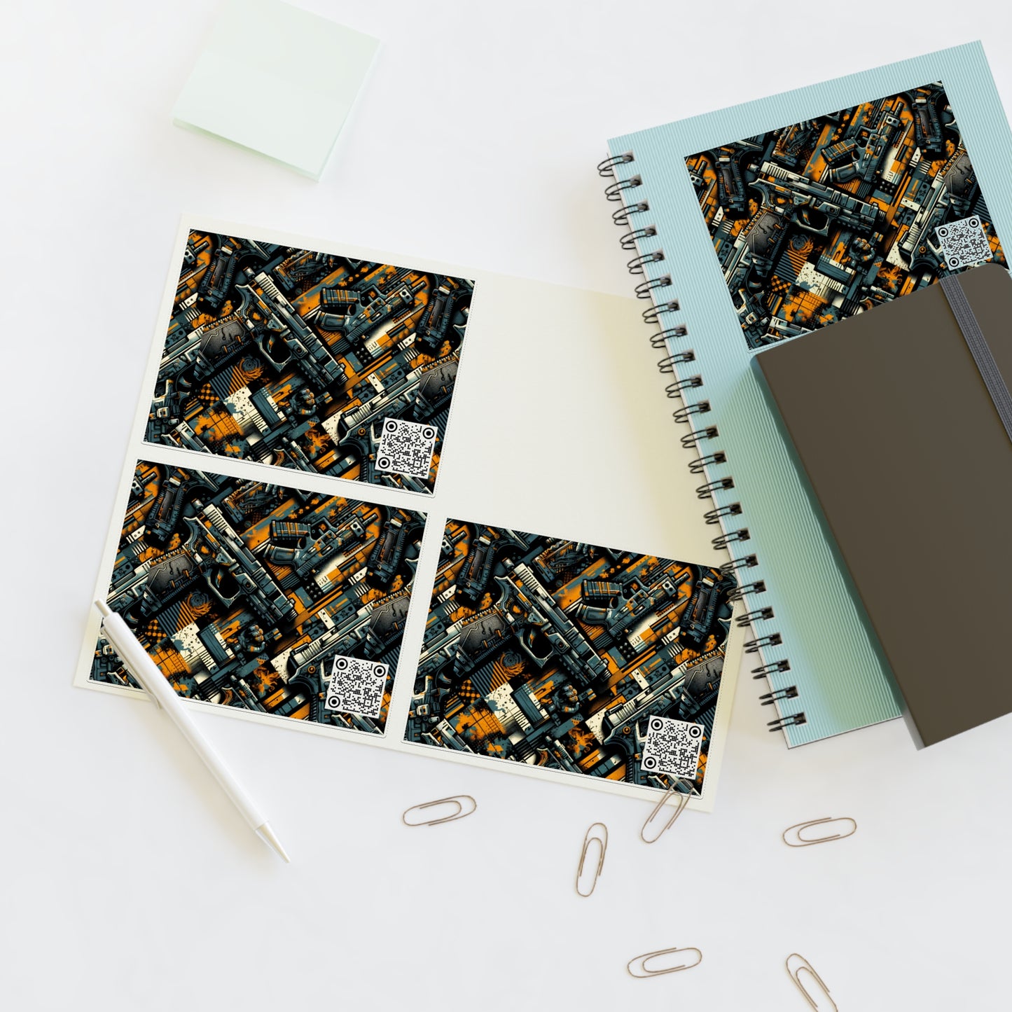 Digital Punk Futuristic Grunge Sticker Sheets - 8404 Design-47
