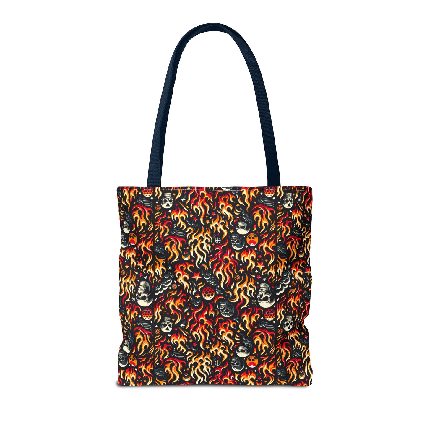 Flame Graphics Maximalist Streetwear Tote Bag - 8404 Design-76