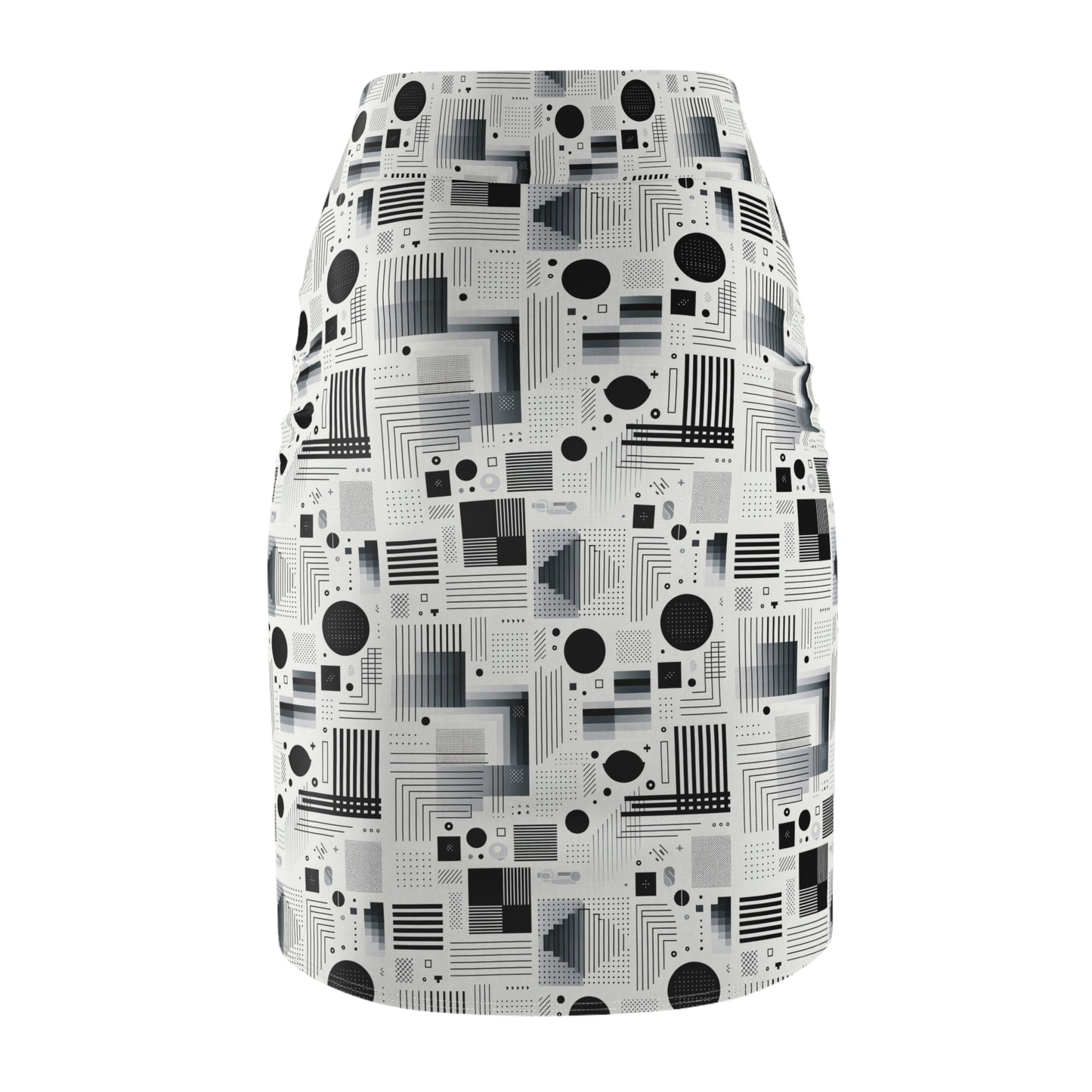 Digital Minimalism Minimalist Tech Women's Pencil Skirt - 8404 Design-60