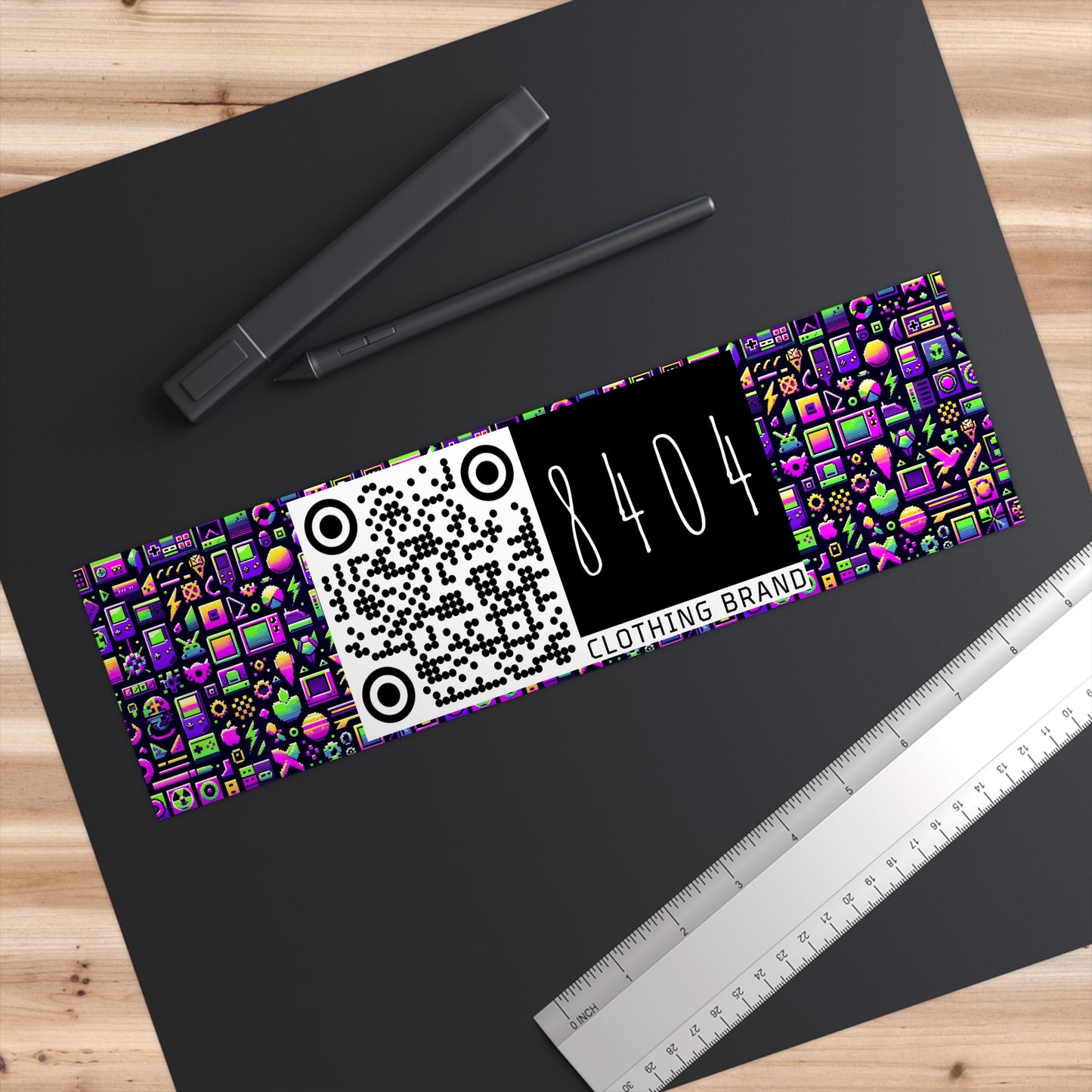 Digital Nostalgia Remix Modern Vintage Fusion Bumper Sticker - 8404 Design-49