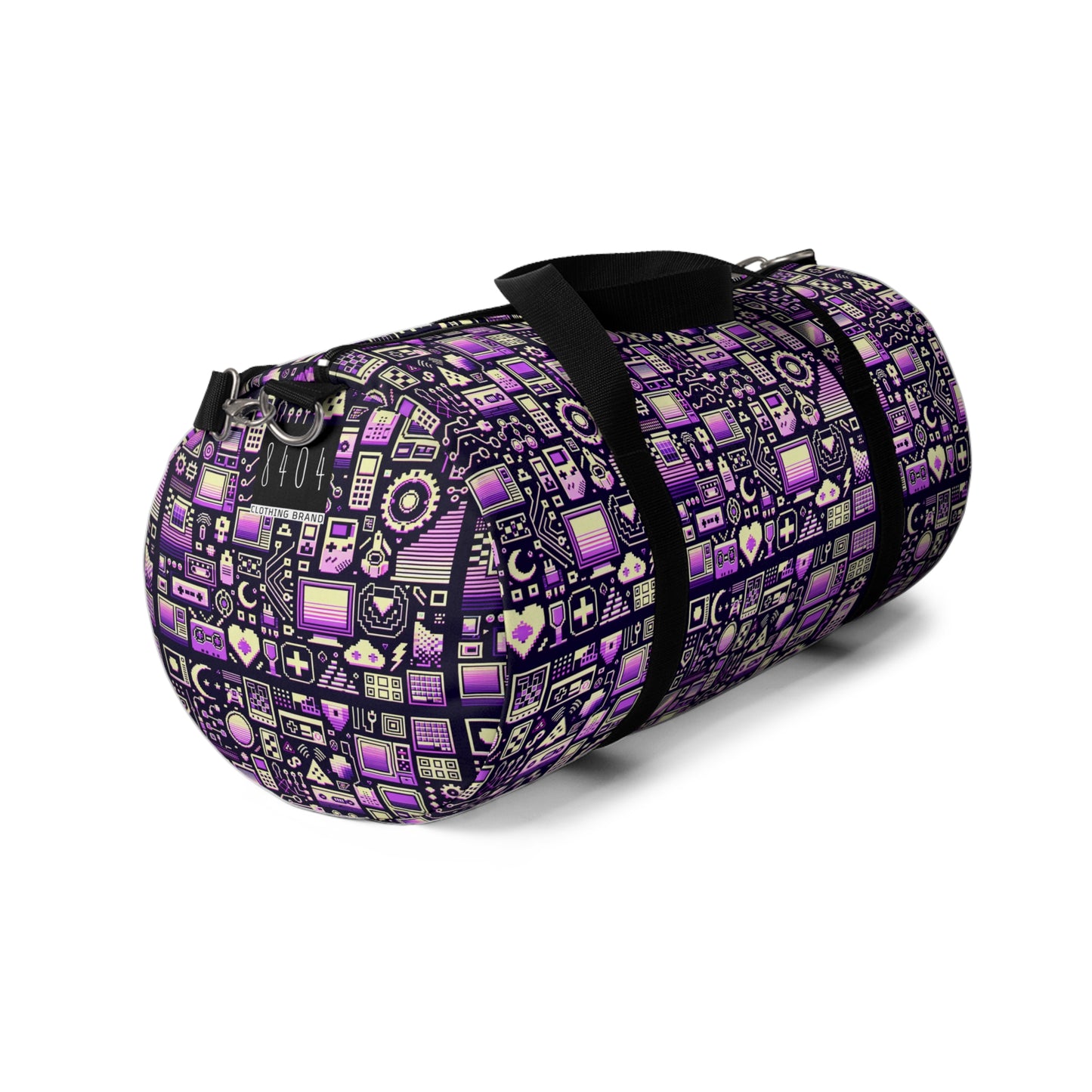 Digital Nostalgia Remix Modern Vintage Fusion Duffel Bag - 8404 Design-54