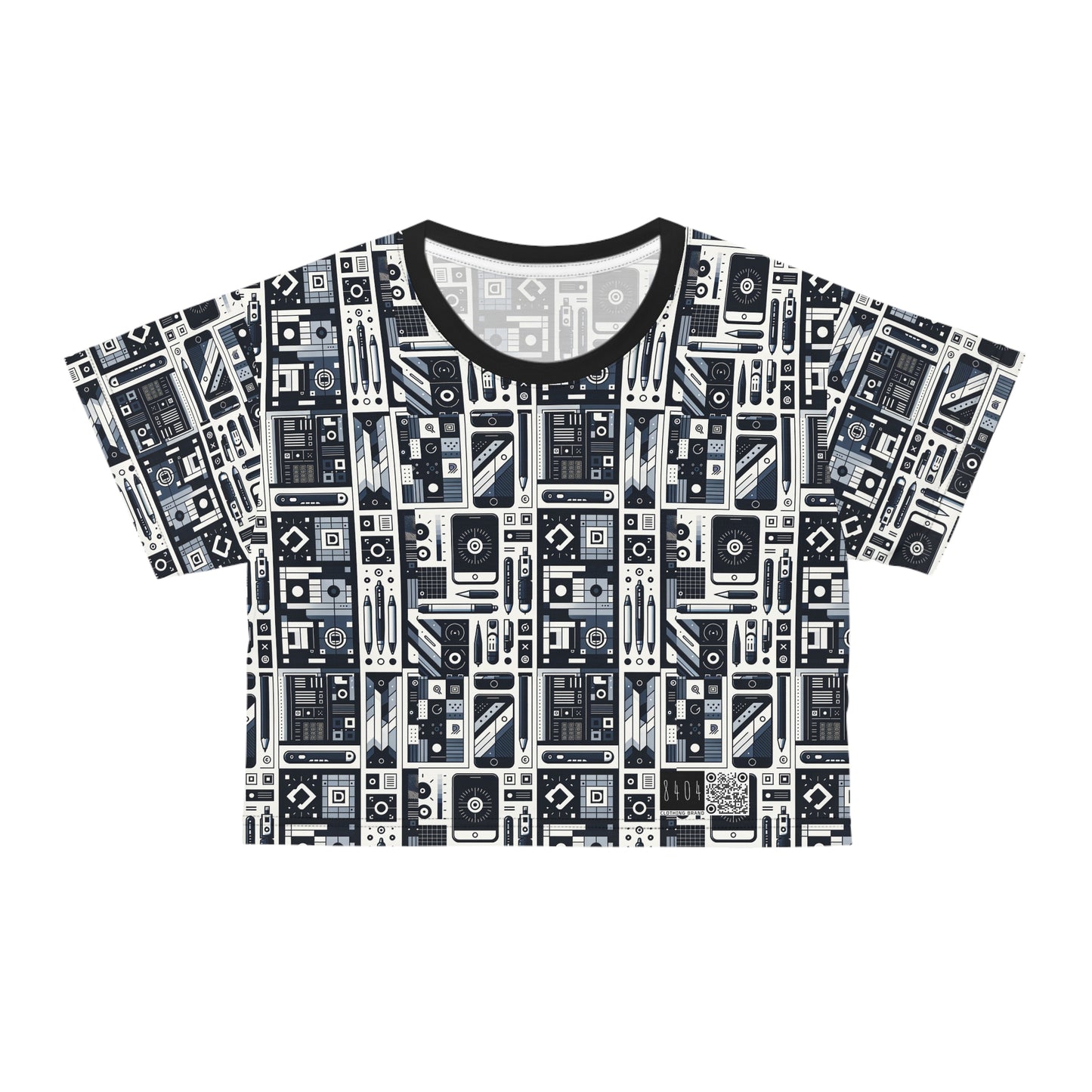 Minimalist Athleisure Minimalist Tech Crop Tee - 8404 Design-60