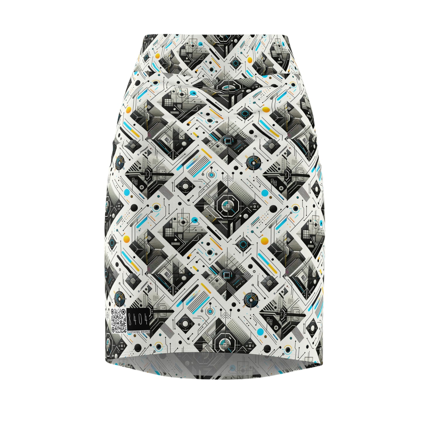 Tech Minimalism Minimalist Tech Women's Pencil Skirt - 8404 Design-47