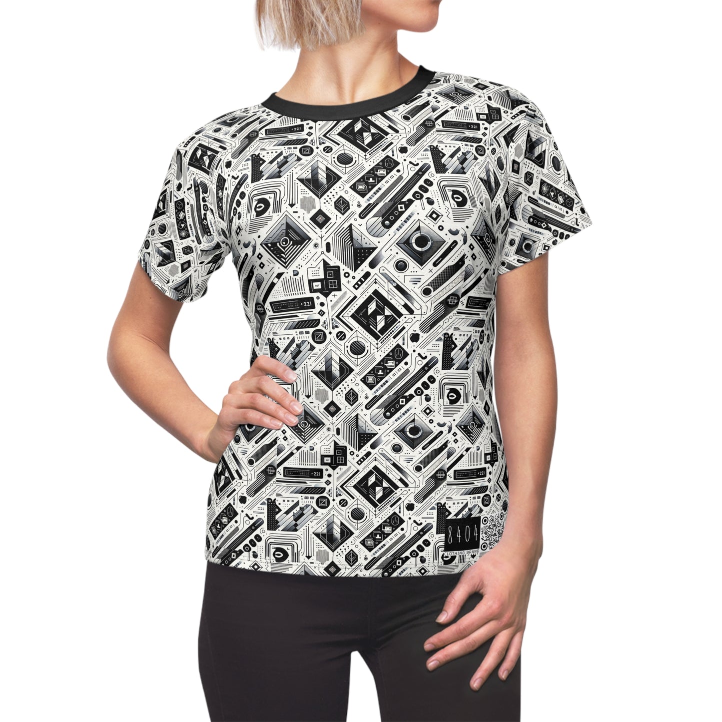 Tech Minimalism Minimalist Tech Women's Cut & Sew Tee - 8404 Design-72