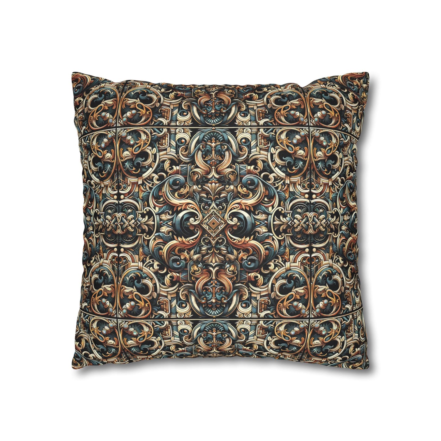 Urban Renaissance Historical Fusion With Street Edge Spun Polyester Square Pillowcase - 8404 Design-59