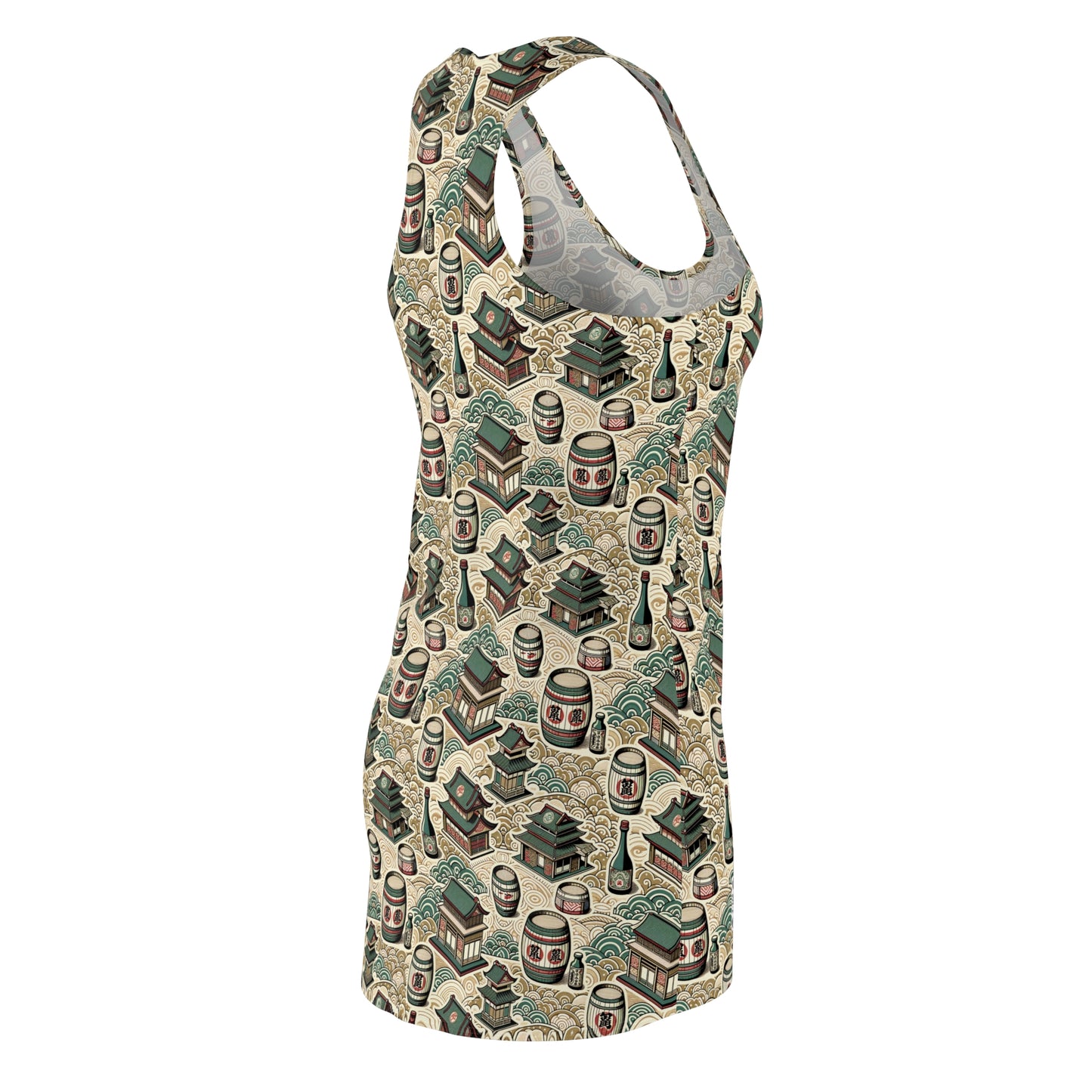 Cultural Artisanal Fusion Contemporary Cultural Elegance Women's Cut & Sew Racerback Dress - 8404 Design-68
