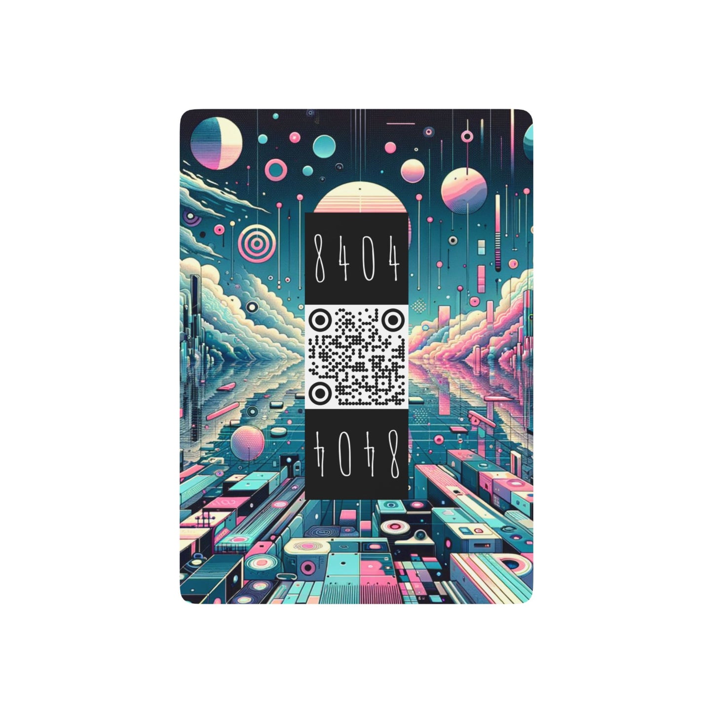 Digital Dreamscapes Digitally-Inspired Streetwear With a Dreamy, Surreal Twist Poker Playing Cards - 8404 Design-61 B