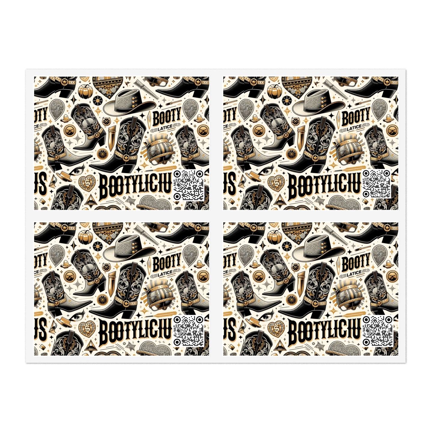 Cowboy Chic Revival Bold Western Glam Sticker Sheets - 8404 Design-60