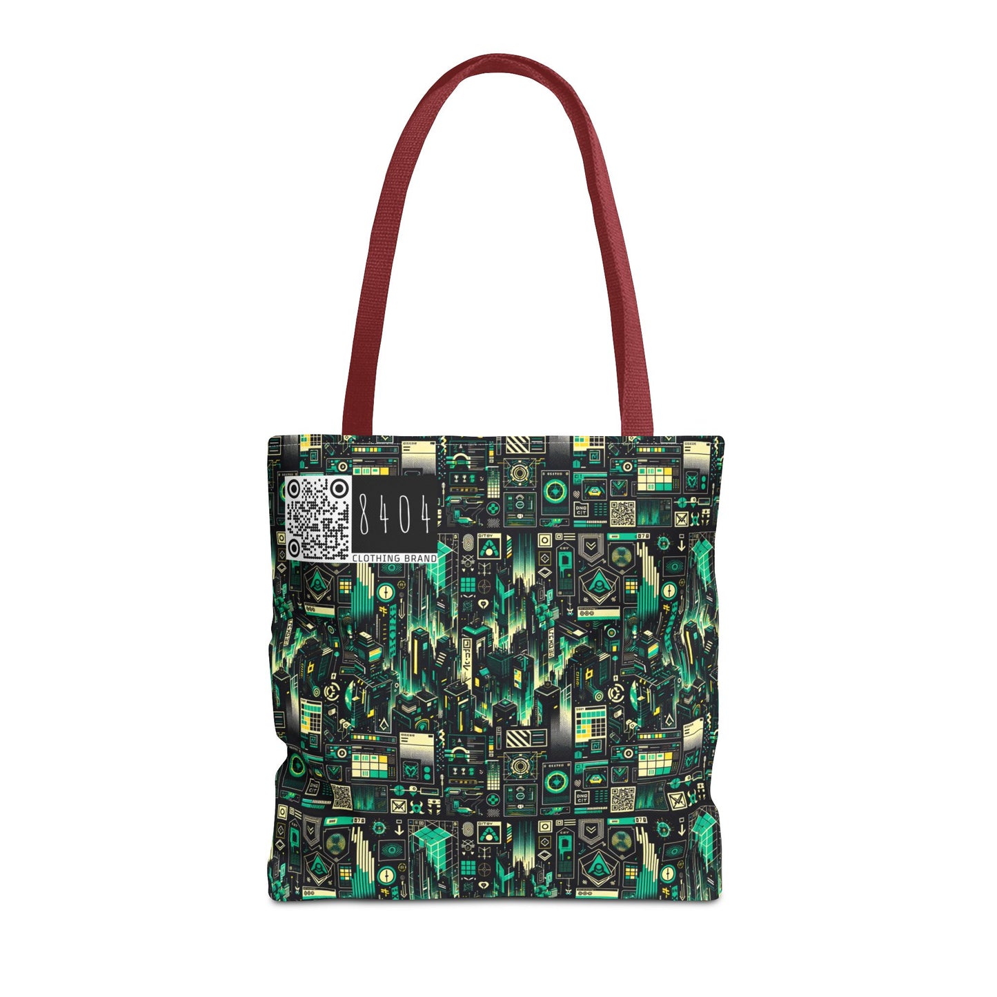 Digital Dystopia Tech Noir Tote Bag - 8404 Design-63