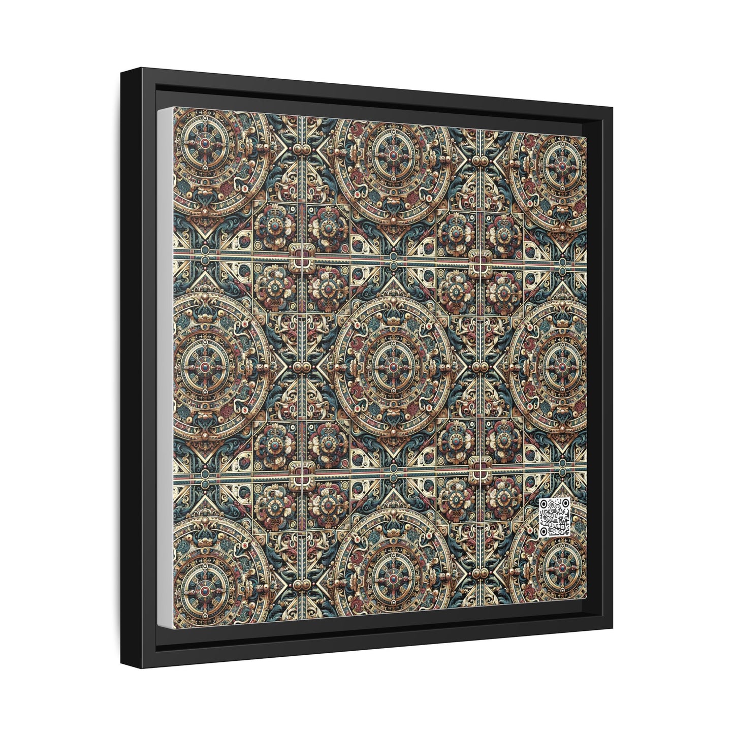 Urban Renaissance Historical Fusion With Street Edge Matte Canvas, Framed (multi-Color) - 8404 Design-57 A