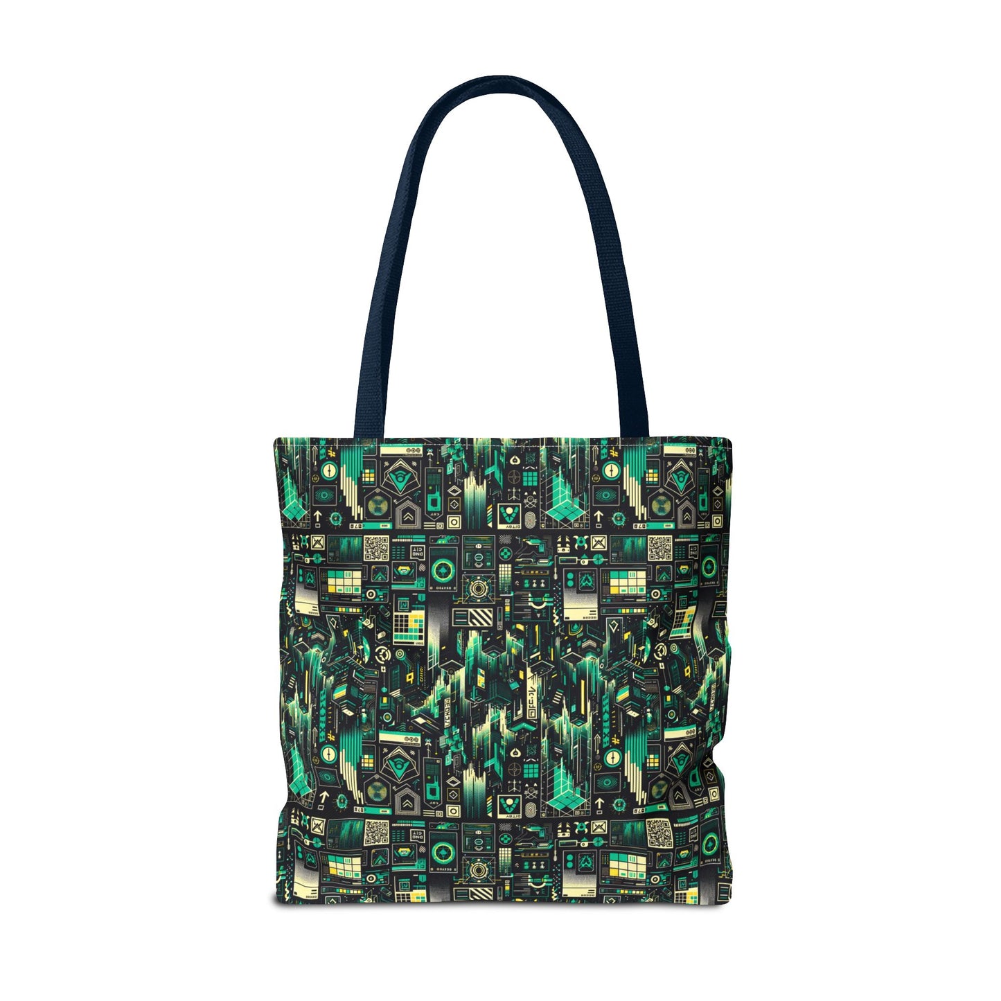 Digital Dystopia Tech Noir Tote Bag - 8404 Design-63