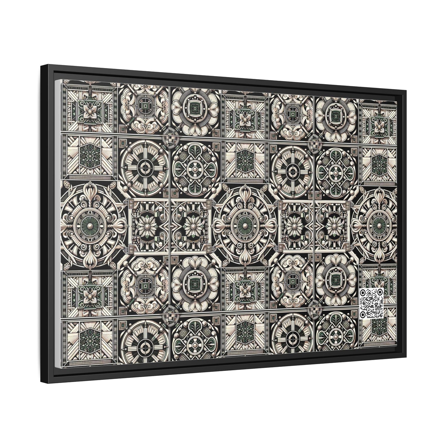 Cyber Garden Party Tech Garden Extravaganza Matte Canvas, Framed (multi-Color) - 8404 Design-45 A
