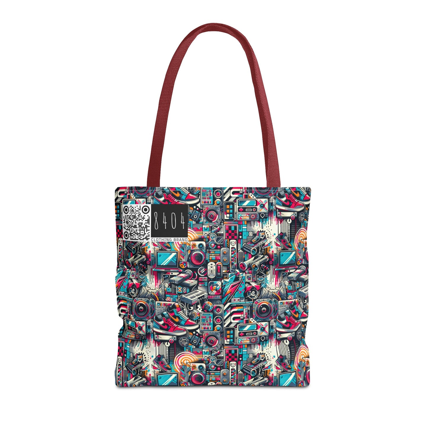 Urban Graffiti Fusion Eclectic Street Art Meets Modern Tech Culture Tote Bag - 8404 Design-50