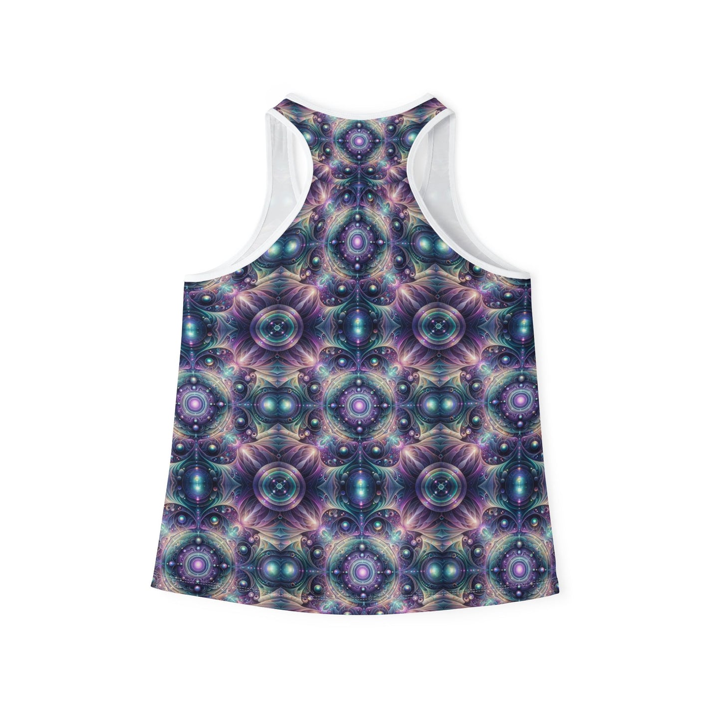 Iridescent Tech Fusion Tech-Forward Streetwear Women's Tank Top - 8404 Design-61