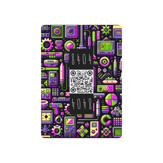 Digital Nostalgia Remix Modern Vintage Fusion Poker Playing Cards - 8404 Design-67 B