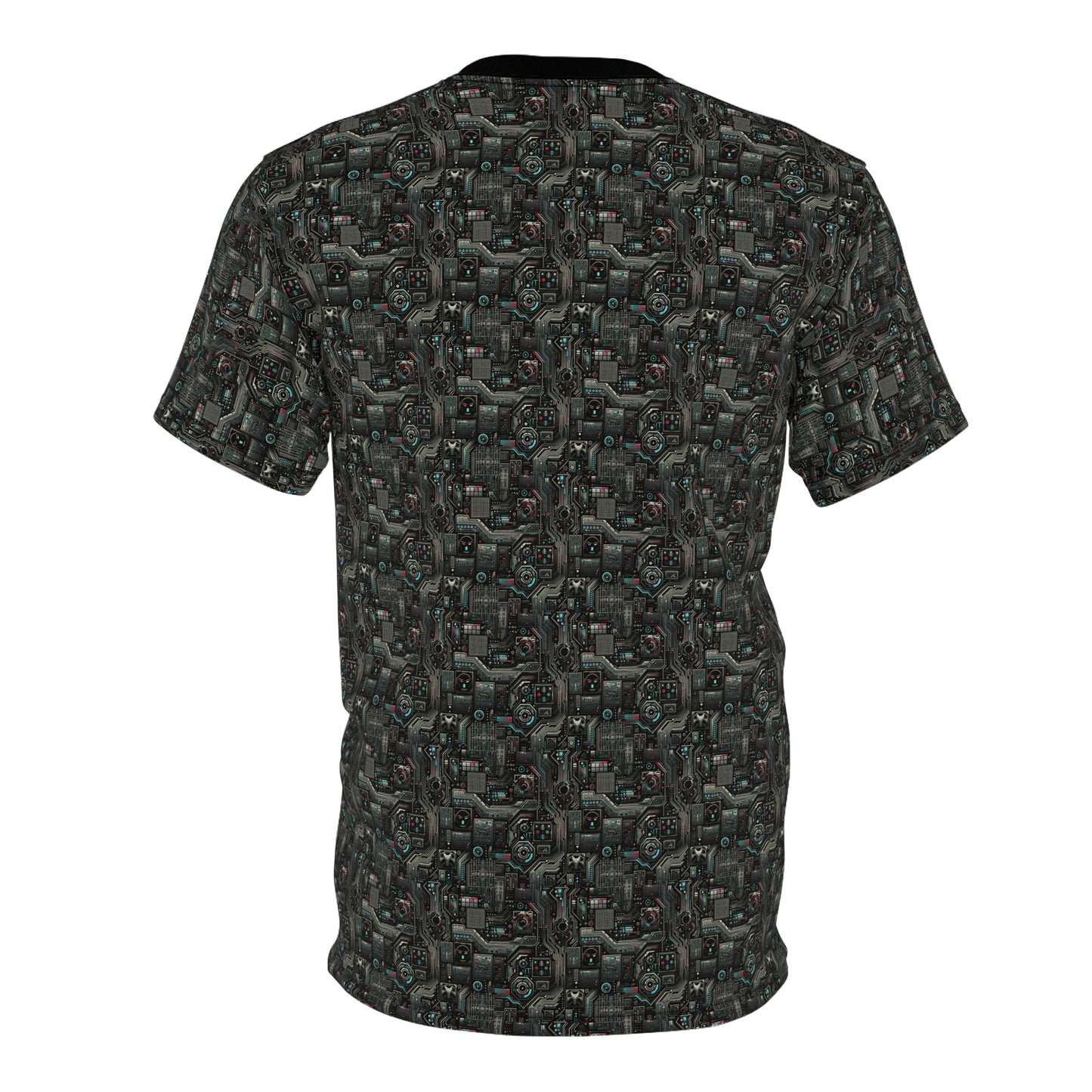 Tech Noir Aesthetics Sleek Tech Streetwear Unisex Cut & Sew Tee - 8404 Design-52