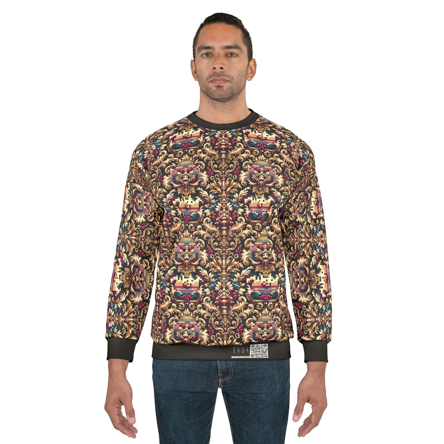 Digital Renaissance Modern Baroque Fusion Sweatshirt - 8404 Design-53