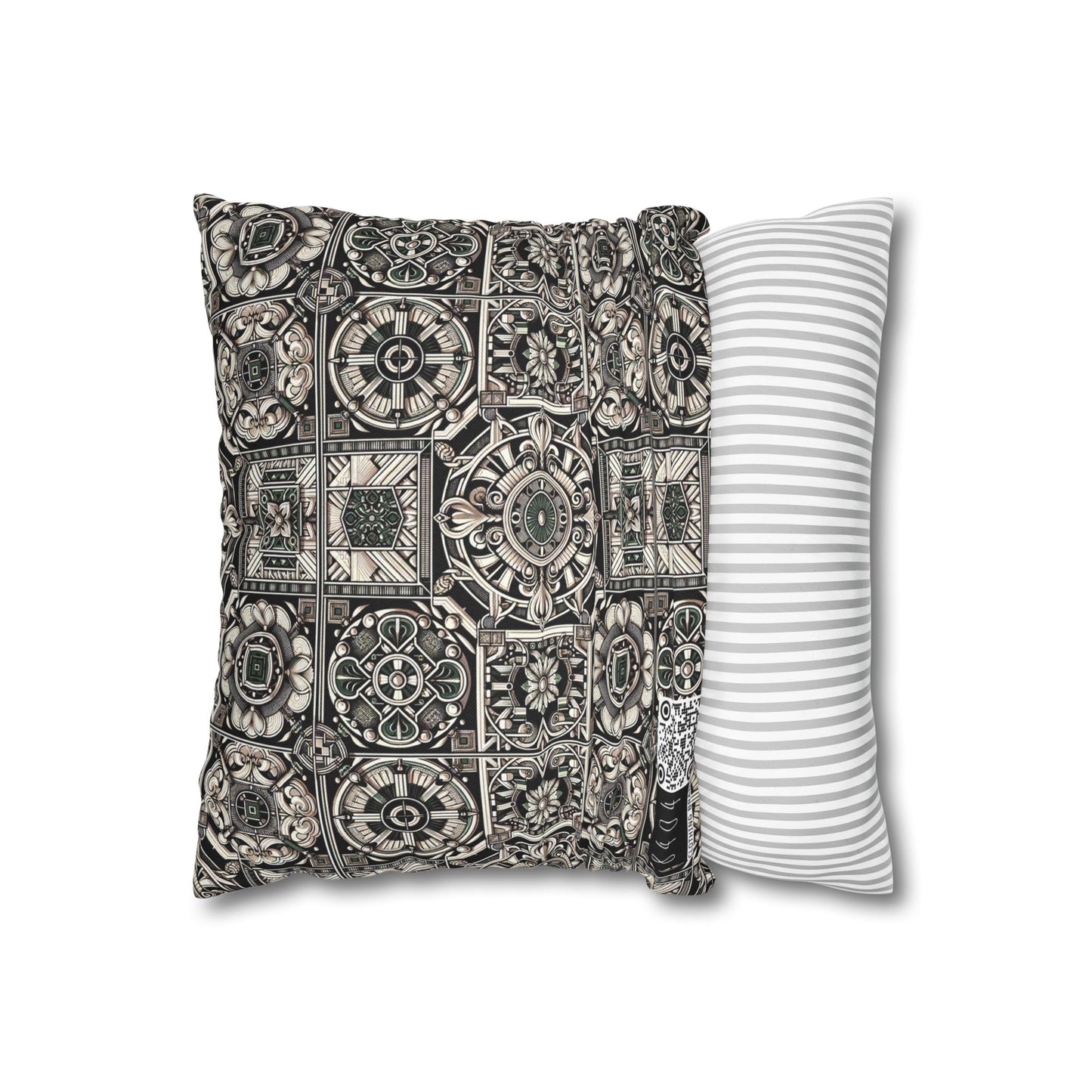 Cyber Garden Party Tech Garden Extravaganza Spun Polyester Square Pillowcase - 8404 Design-45