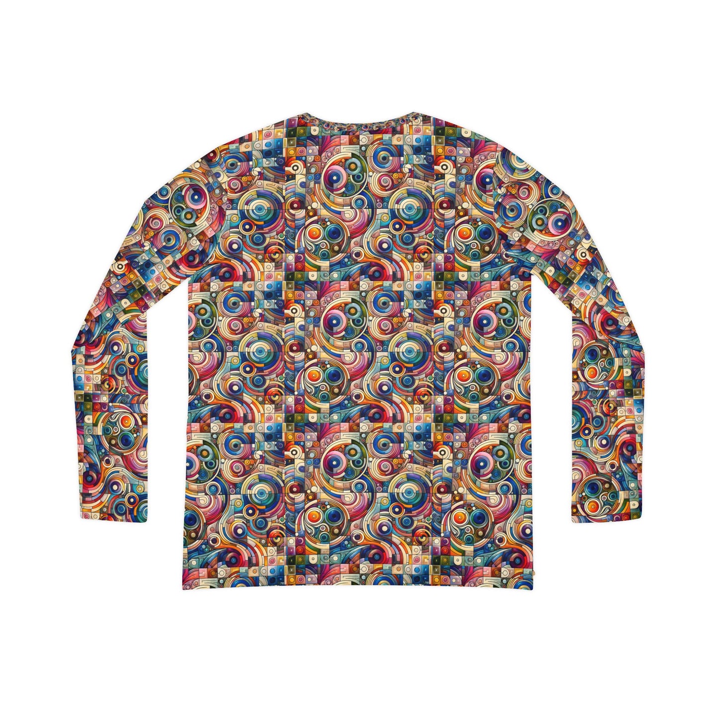Digital Artistic Expression Artistic Streetwear Women's Long Sleeve V-Neck Shirt - 8404 Design-49