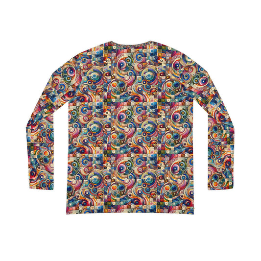 Digital Artistic Expression Artistic Streetwear Women's Long Sleeve V-Neck Shirt - 8404 Design-49