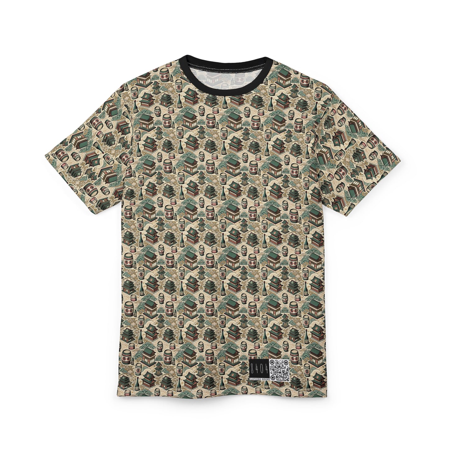 Cultural Artisanal Fusion Contemporary Cultural Elegance Unisex Cut & Sew Tee - 8404 Design-68