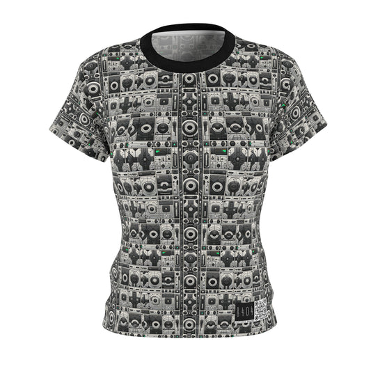 Tech Utility Aesthetics Tech-Forward Minimalism Women's Cut & Sew Tee - 8404 Design-60