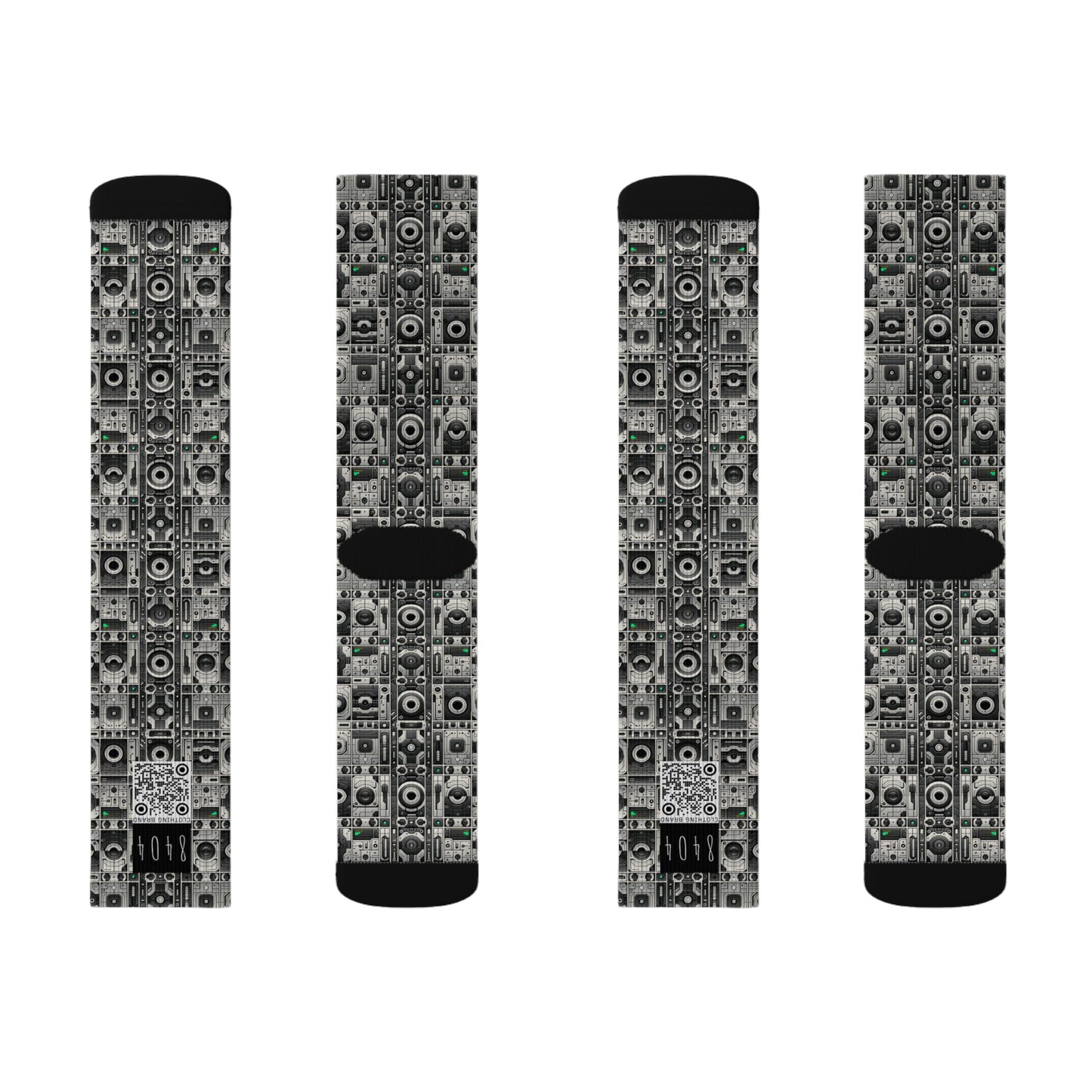 Tech Utility Aesthetics Tech-Forward Minimalism Sublimation Socks - 8404 Design-60
