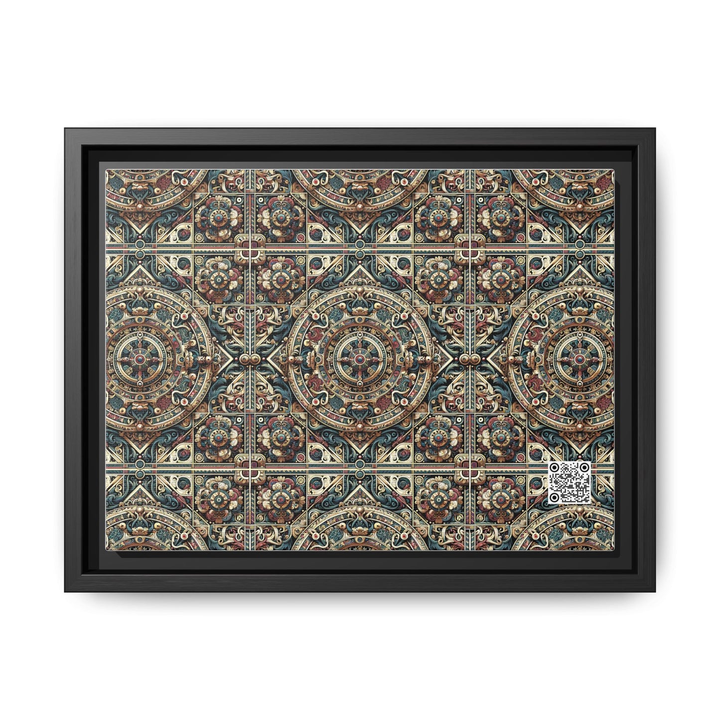 Urban Renaissance Historical Fusion With Street Edge Matte Canvas, Framed (multi-Color) - 8404 Design-57 A