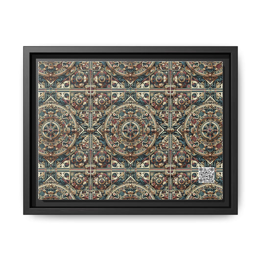 Urban Renaissance Historical Fusion With Street Edge Matte Canvas, Framed (multi-Color) - 8404 Design-57 A