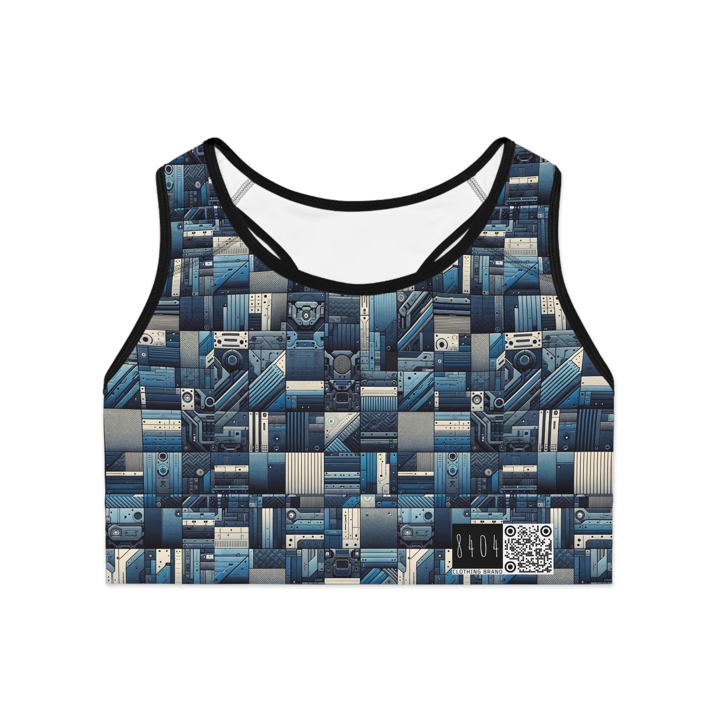 Tech-Inspired Utility Tech-Forward Streetwear With Utilitarian Edge Sports Bra - 8404 Design-44