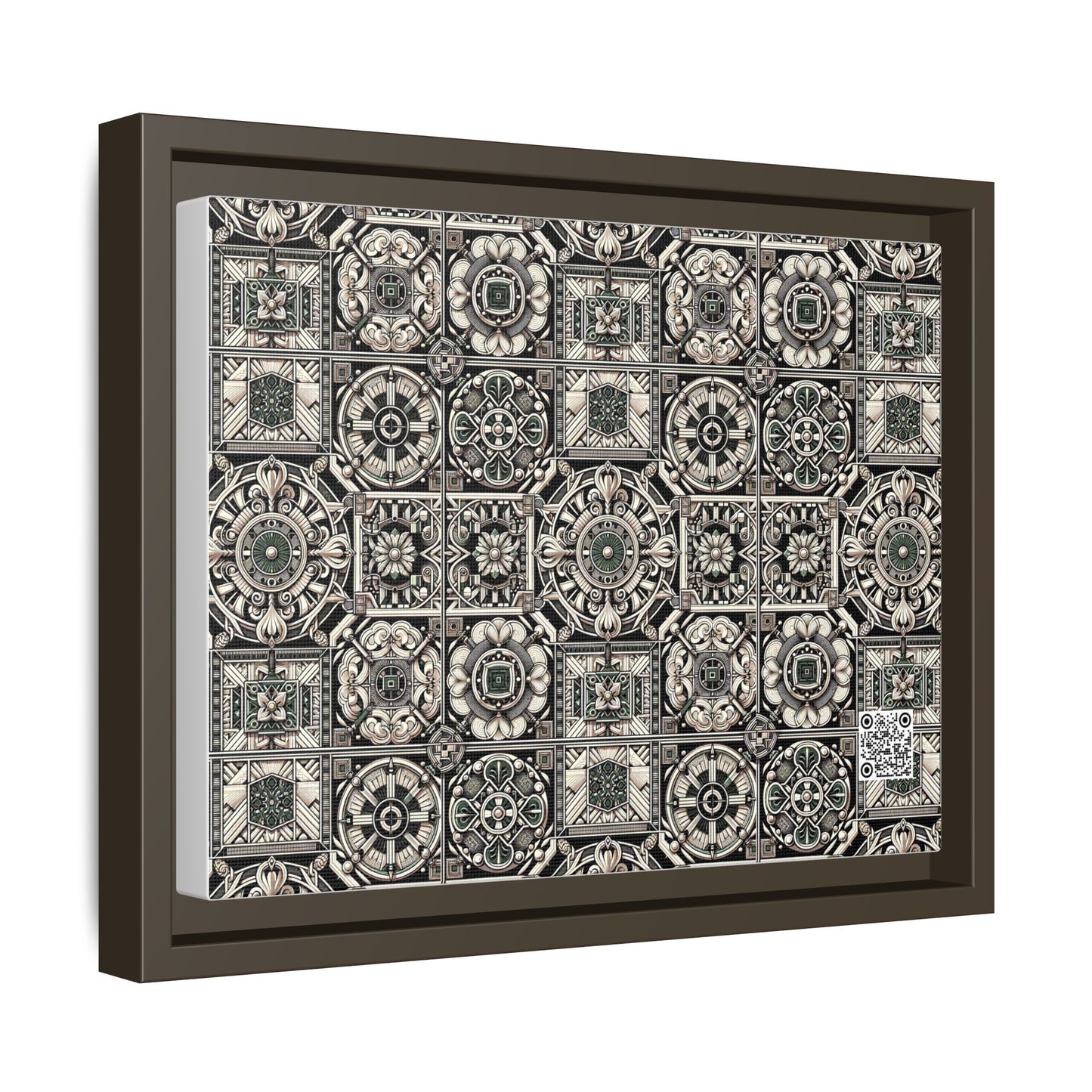 Cyber Garden Party Tech Garden Extravaganza Matte Canvas, Framed (multi-Color) - 8404 Design-45 A