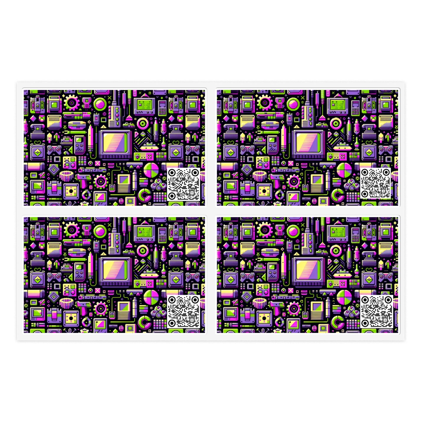Digital Nostalgia Remix Modern Vintage Fusion Sticker Sheets - 8404 Design-67