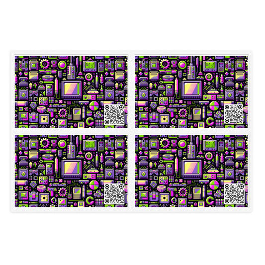 Digital Nostalgia Remix Modern Vintage Fusion Sticker Sheets - 8404 Design-67