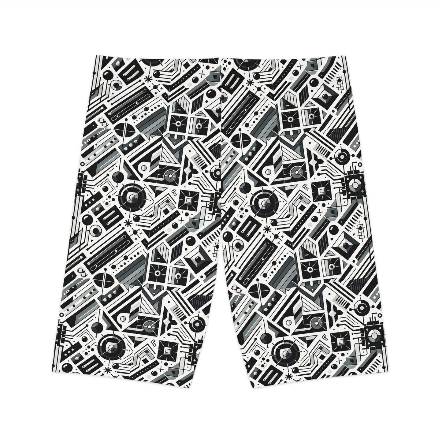 Digital Minimalism Minimalist Tech Women's Bike Shorts - 8404 Design-62